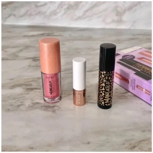 🪞 NWT Set of 3 tarte must have beauty mini trio mascara lip blush set